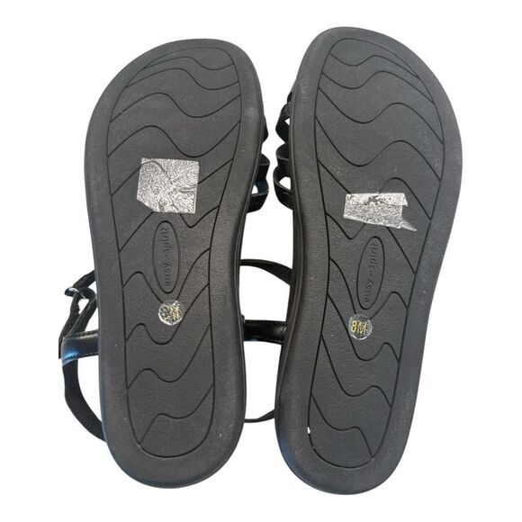 Easy Spirit Dottle 3 Embossed Comfort Sandals Women’s Size 8 Black Ankle Strap - Picture 8 of 8
